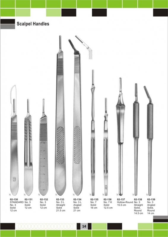 scalpel handles 