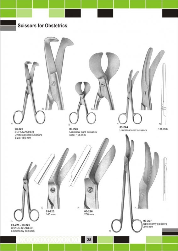 scissors for obstetrics