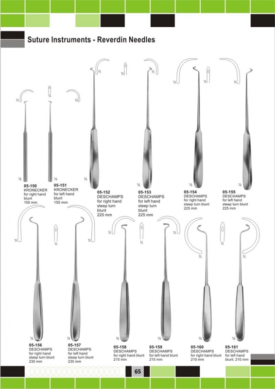 suture instruments-reverdin needles