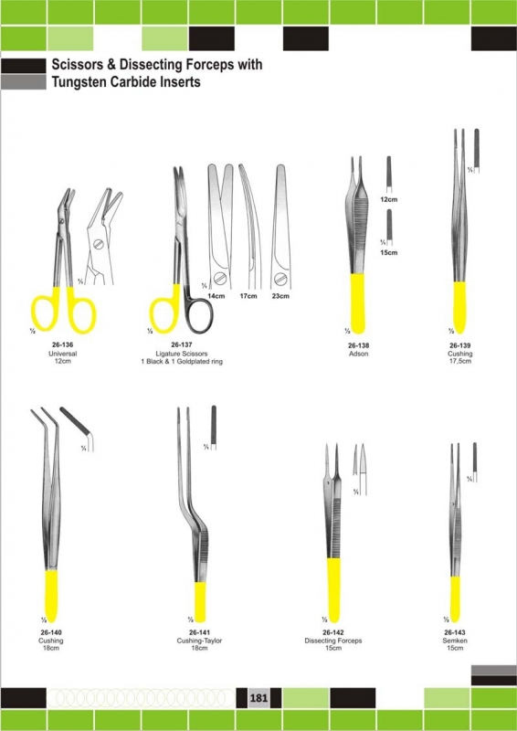 TC Scissors and Dissecting Forceps